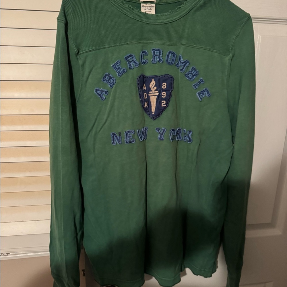 Abercrombie Green Long Sleeve Shirt